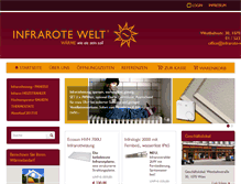 Tablet Screenshot of infrarote-welt.at